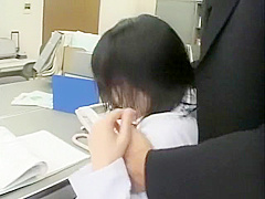 Horny Japanese slut in Fabulous Blowjob, Office JAV clip