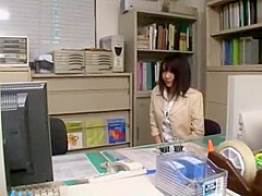 Horny Japanese slut in Crazy Blowjob, Office JAV video